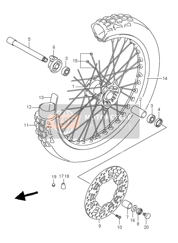 Ruota anteriore