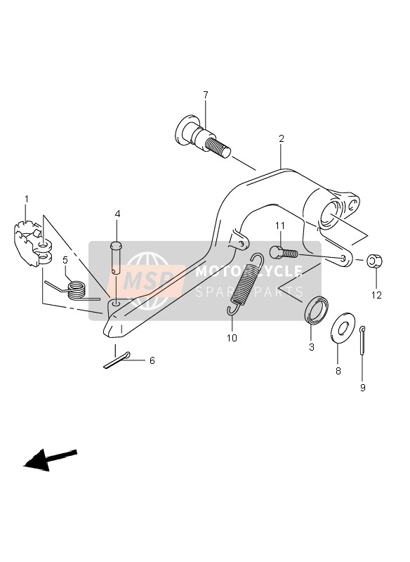 Suzuki DR-Z400S 2004 Frein arriere pour un 2004 Suzuki DR-Z400S