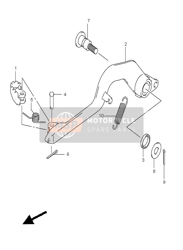 Suzuki DR-Z400E 2005 Rear Brake for a 2005 Suzuki DR-Z400E