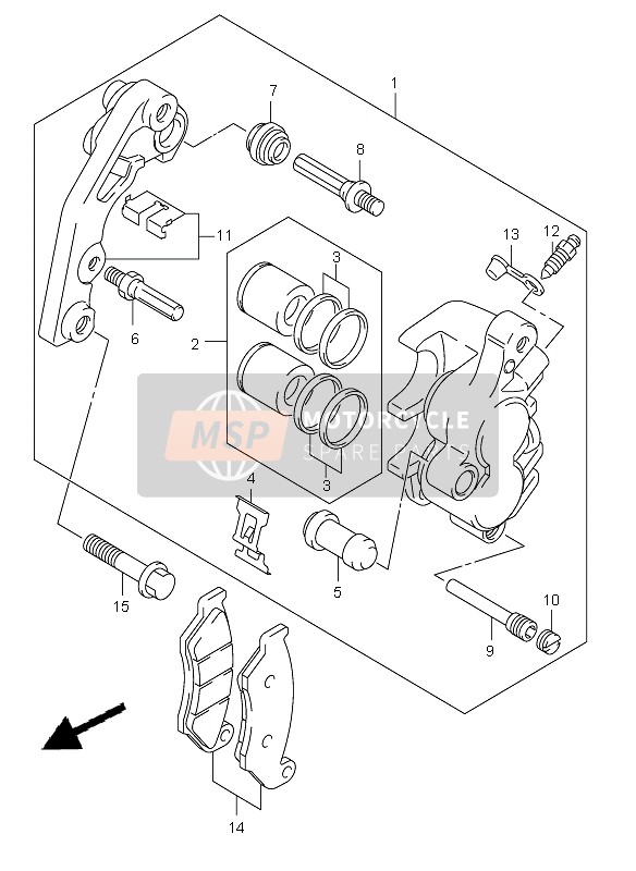 5930036880, Remblok Set, Suzuki, 1