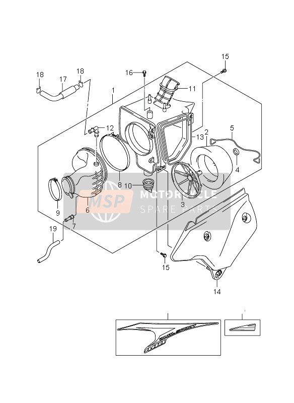 1374029FA230H, Cap,Air Cleaner(White), Suzuki, 0