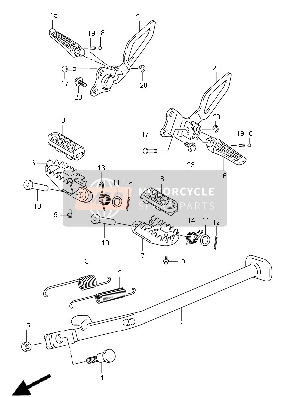 Suzuki DR-Z400S 2006 Supporter pour un 2006 Suzuki DR-Z400S