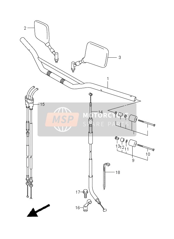 Suzuki DR-Z400S 2006 Handle Bar for a 2006 Suzuki DR-Z400S