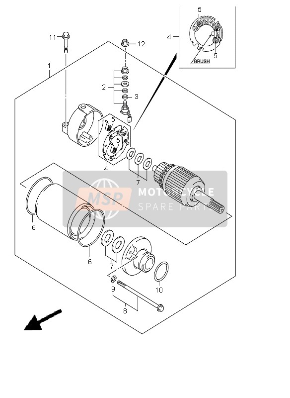 Suzuki DR-Z400S 2007 Comenzando Motor para un 2007 Suzuki DR-Z400S