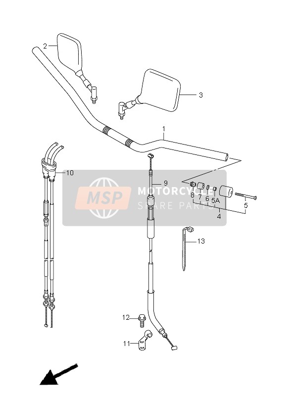 5611129F41, Handlebar, Suzuki, 0