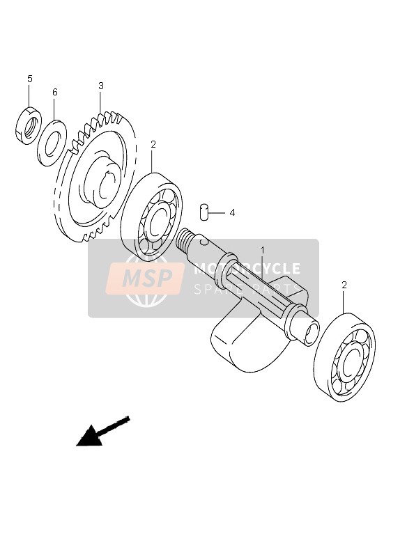 Suzuki DR-Z400E 2009 Crank Balancer for a 2009 Suzuki DR-Z400E