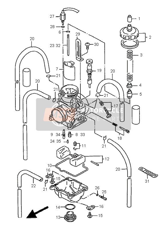 1338336EA0, Needle, Jet (N3YW), Suzuki, 0