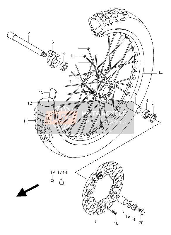 Roue avant