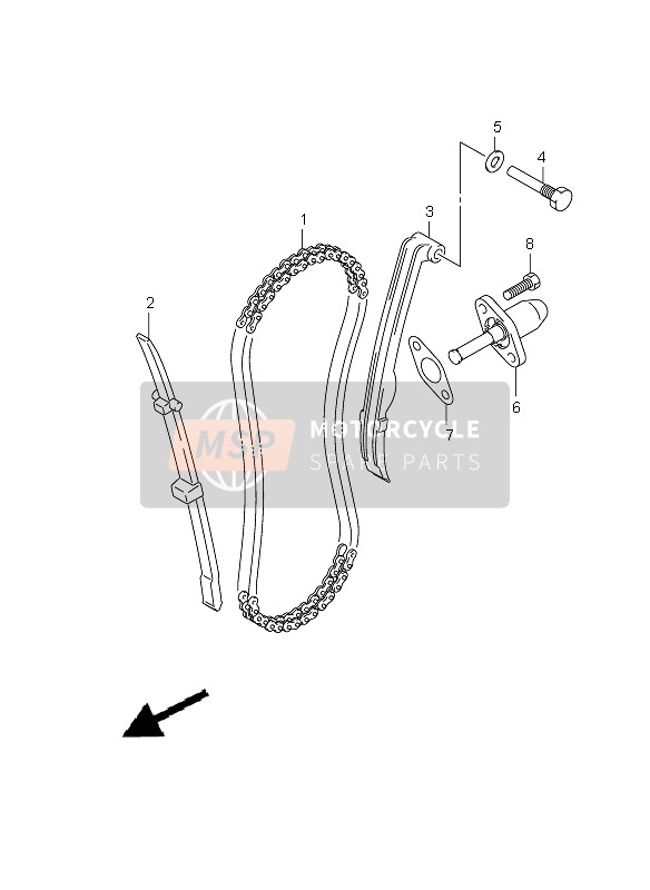 Suzuki DR125SM 2009 STEUERKETTE für ein 2009 Suzuki DR125SM