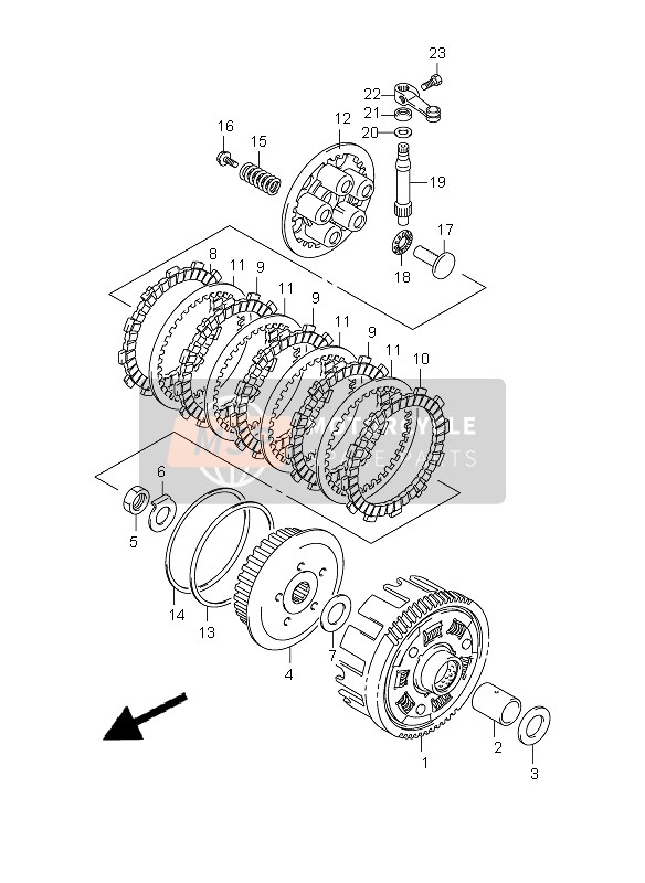 2144124H10, Plate, Clutch Drive No.2, Suzuki, 0