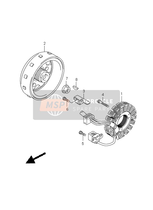 Suzuki DR125SM 2009 Magnets for a 2009 Suzuki DR125SM