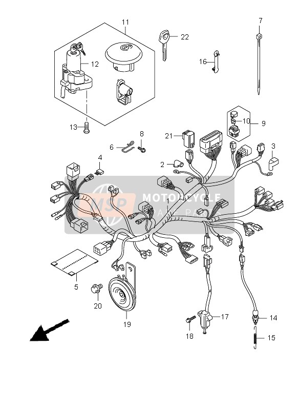 3661024H00, Wiring Harness, Suzuki, 0