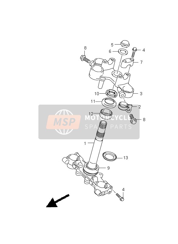 5128824H00, Stay, Brake Hose, Suzuki, 2