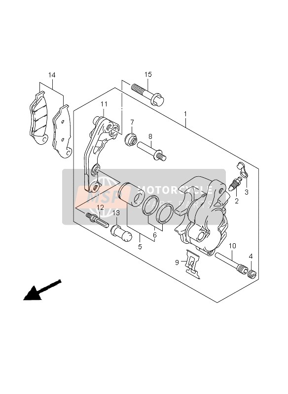 5930027840, Conj Piston Freno, Suzuki, 2