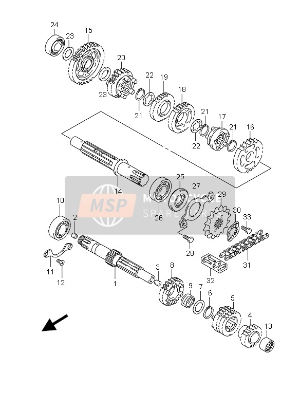 2474105200, Retainer, Drive Shaft Bearing, Suzuki, 1