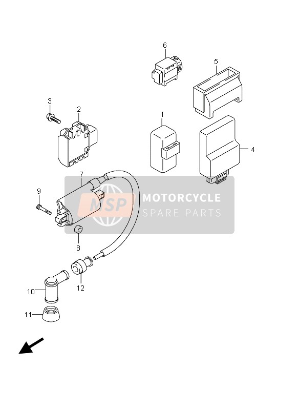 Suzuki DR-125SM 2010 Elettrico per un 2010 Suzuki DR-125SM