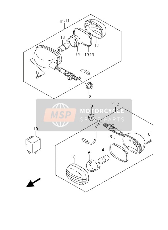 3561424H00, Inner Lens, Suzuki, 1