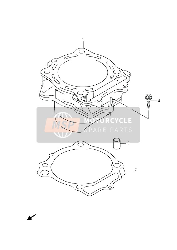 Suzuki RMX450Z 2014 Cylinder for a 2014 Suzuki RMX450Z