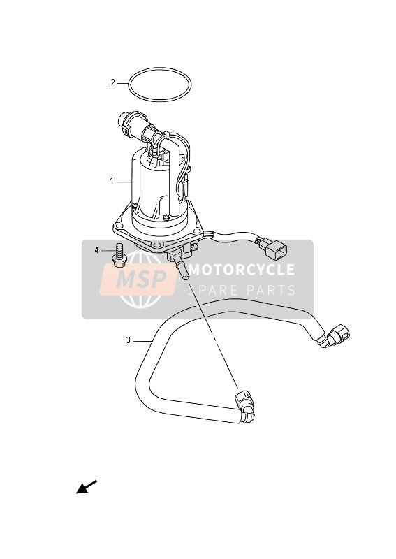 Suzuki RMX450Z 2014 Fuel Pump for a 2014 Suzuki RMX450Z