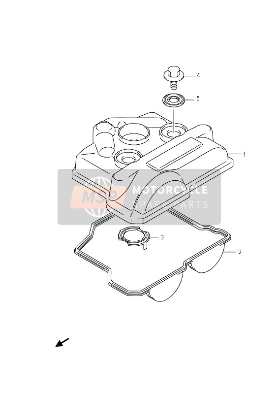 Suzuki RM-Z250 2014 Cylinder Head Cover for a 2014 Suzuki RM-Z250