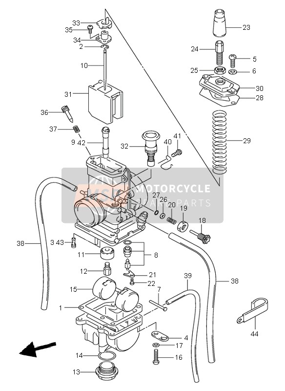 Suzuki RM80 2001 Carburettor for a 2001 Suzuki RM80