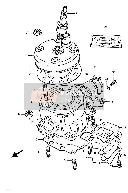 1315646001H17, Gasket,Reed Vlv, Suzuki, 1