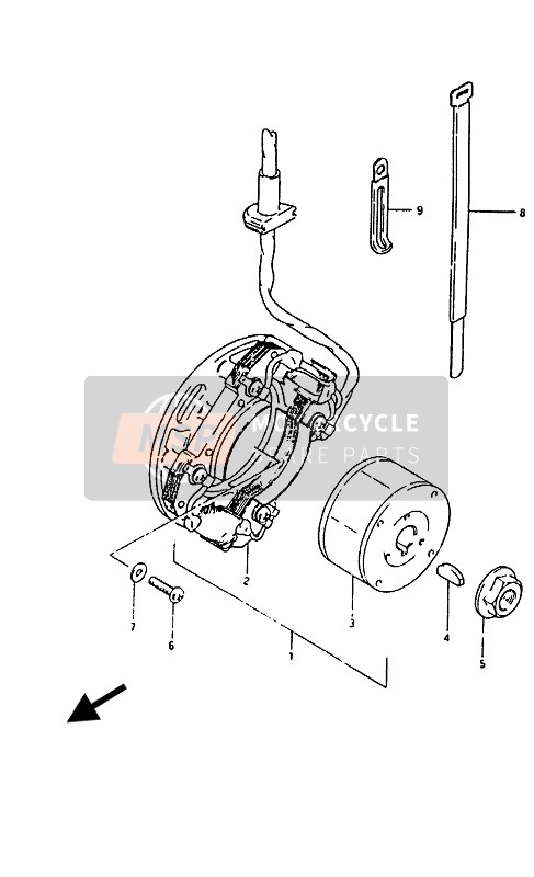 Suzuki RM80H 1985 Imanes para un 1985 Suzuki RM80H