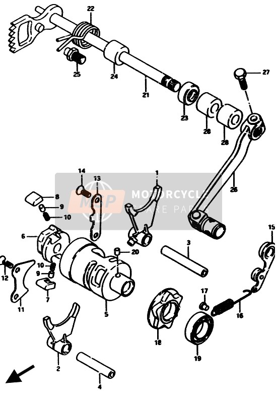 Suzuki RM500 1985 Gear Shifting for a 1985 Suzuki RM500