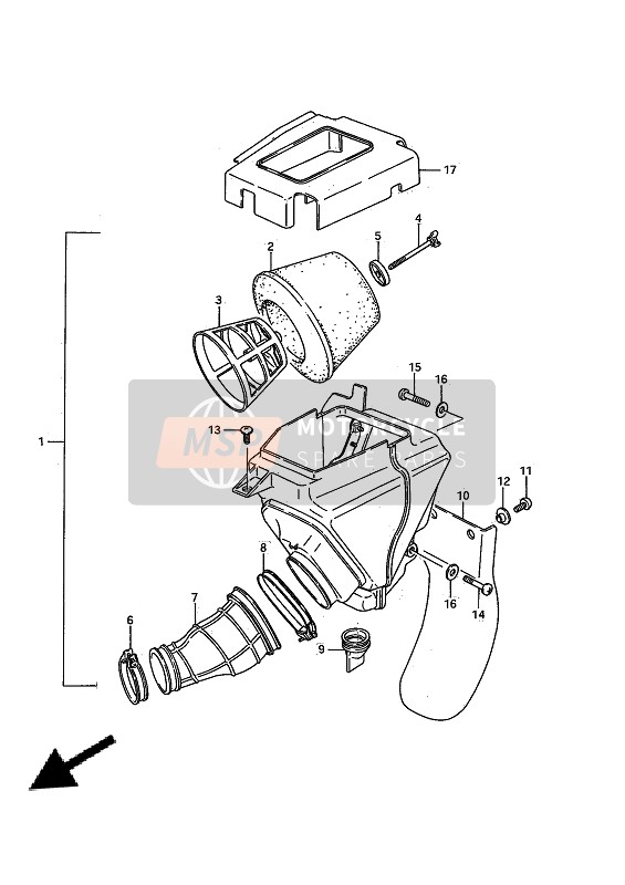 1373802B00, .Mud Guard, Suzuki, 0