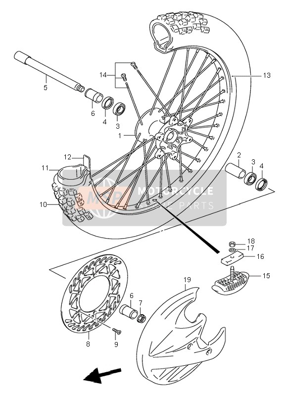 Roue avant