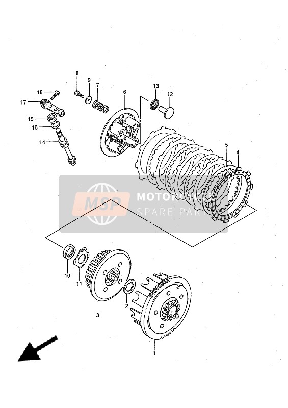 Suzuki RM80X 1986 Clutch for a 1986 Suzuki RM80X