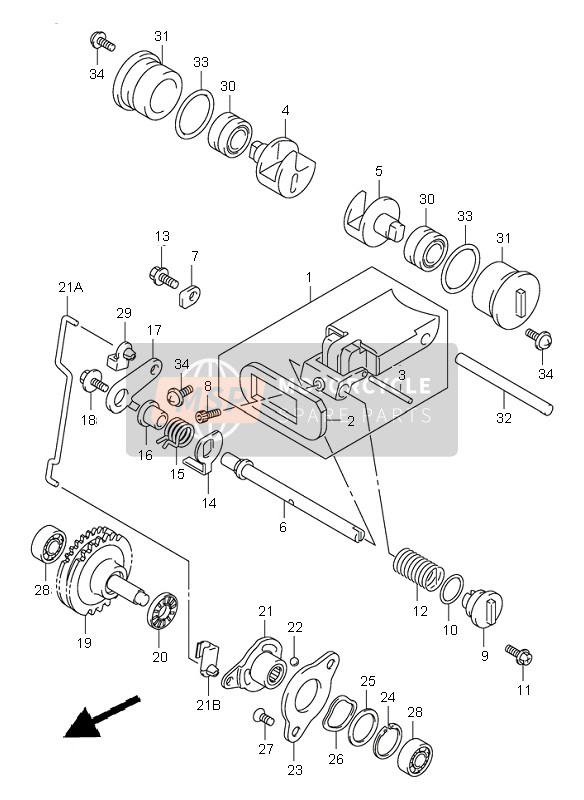 1268001830, Actuator, Exhaust Valve, Suzuki, 0