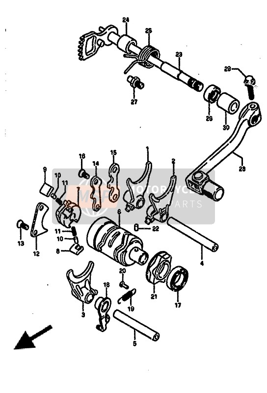 Suzuki RM250 1986 Gear Shifting for a 1986 Suzuki RM250