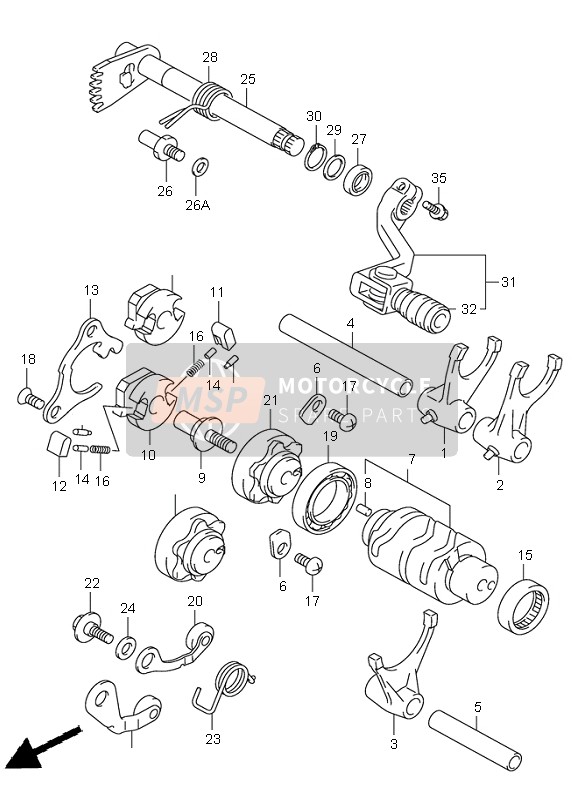 2565227C01, Rubber,Gear Shift Pedal, Suzuki, 2