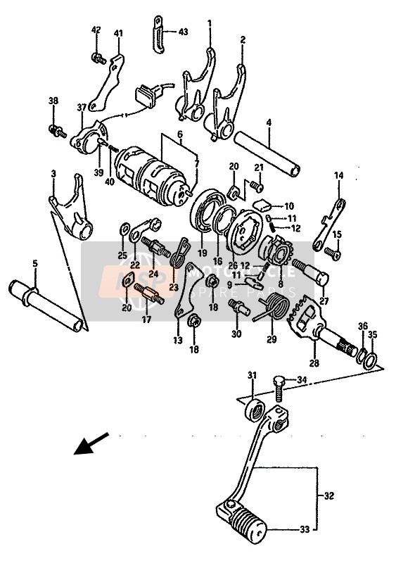 Suzuki DR750S(U) 1988 Gear Shifting for a 1988 Suzuki DR750S(U)