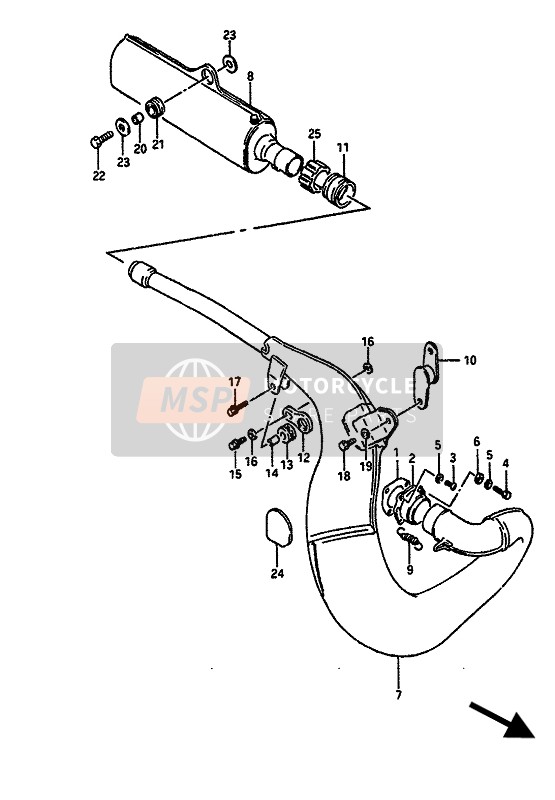 1433026C01, Muffler,2ND, Suzuki, 0