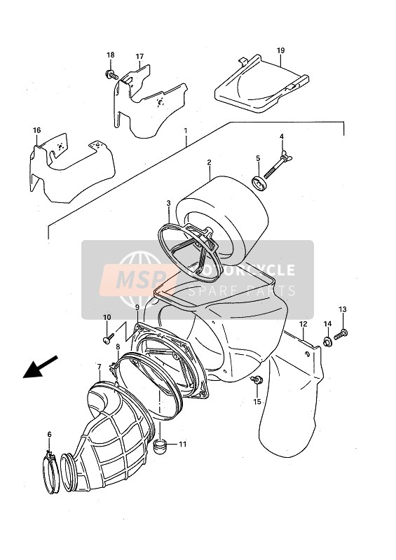 Suzuki RM125 1989 LUFTFILTER für ein 1989 Suzuki RM125