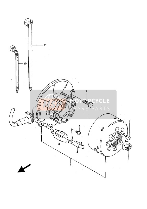 Suzuki RM125 1989 MAGNETZÜNDER für ein 1989 Suzuki RM125