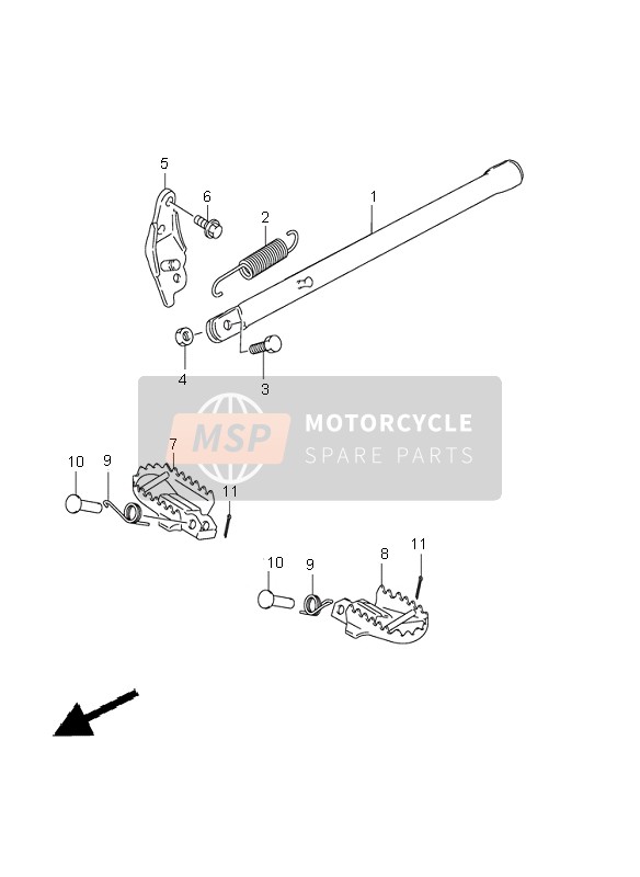 Suzuki RM85 2002 STÄNDER für ein 2002 Suzuki RM85