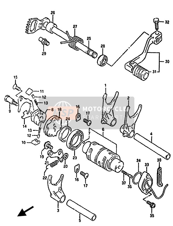 Suzuki DR350S 1990 Gear Shifting for a 1990 Suzuki DR350S