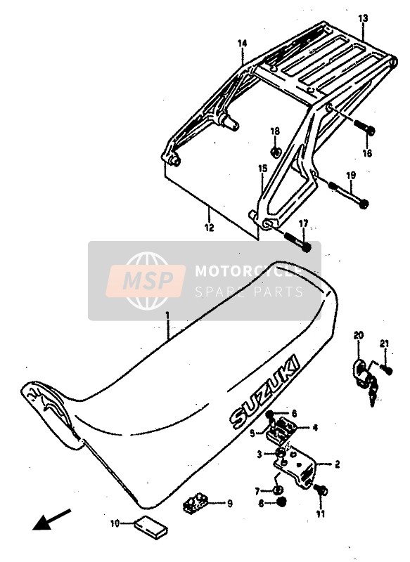 0910608099, Bolt, Front, Suzuki, 3