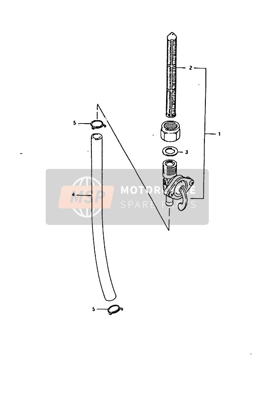 Suzuki RM50 1992 Grifo de combustible para un 1992 Suzuki RM50