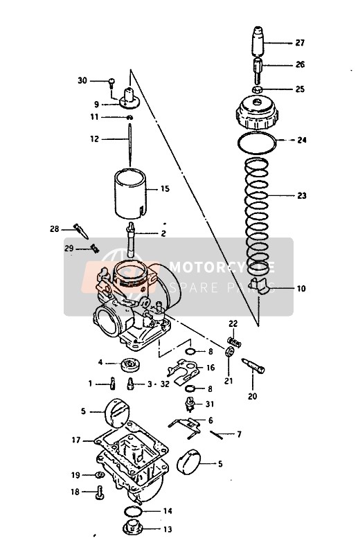 Suzuki RM100 1992 Carburateur pour un 1992 Suzuki RM100