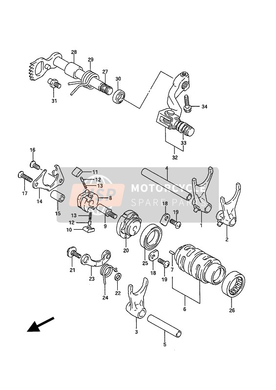 Suzuki RM125 1992 Gear Shifting for a 1992 Suzuki RM125