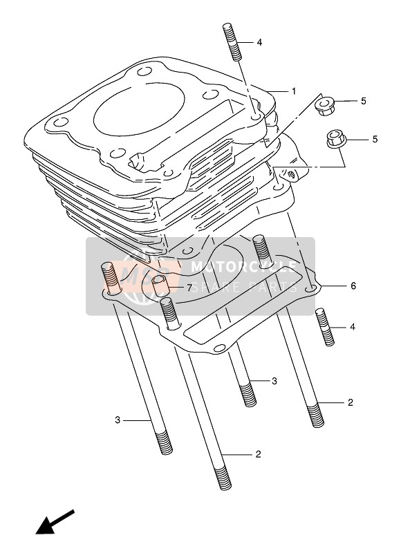 Suzuki DR125S 1994 Cylinder for a 1994 Suzuki DR125S