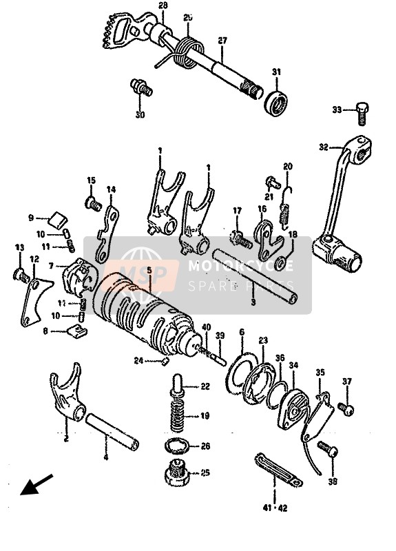 Suzuki DR125S 1987 Gear Shifting for a 1987 Suzuki DR125S