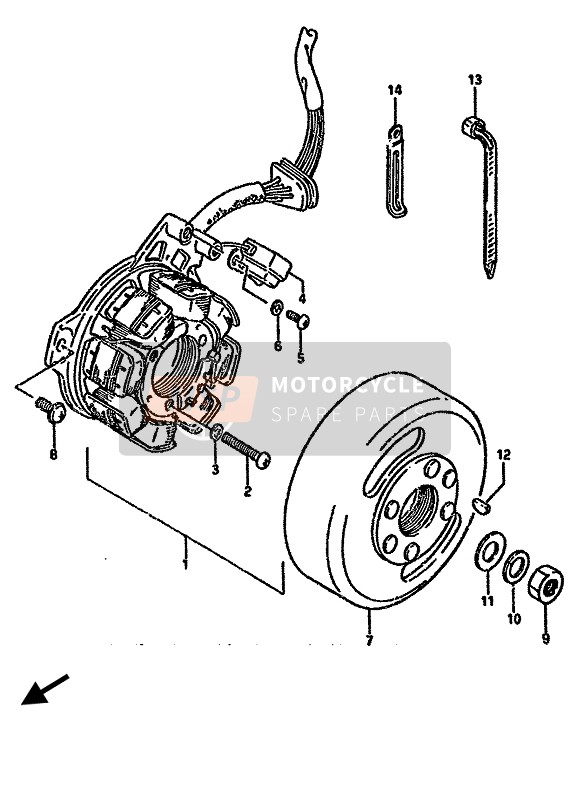 3210144A02, Stator Assy, Suzuki, 0