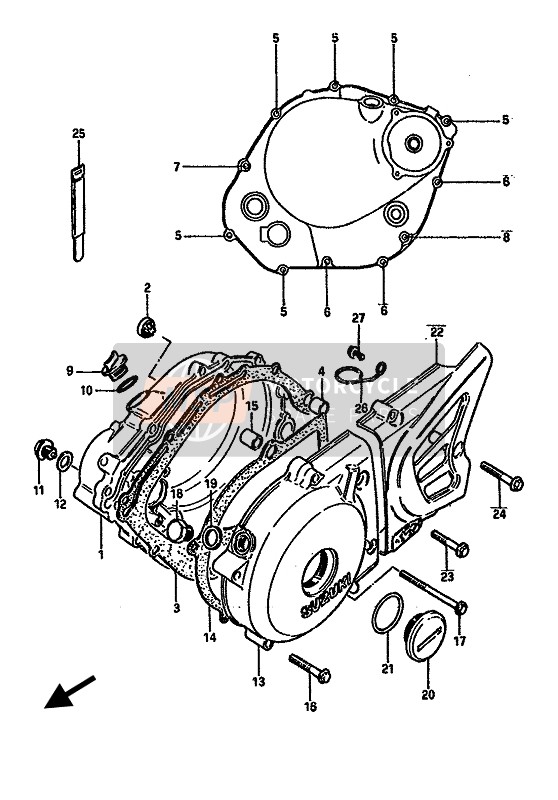 1132509J00, Bush, Starter Idle Shaft, Suzuki, 1