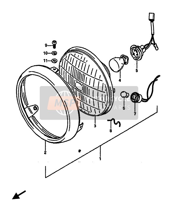 Headlamp (E1-E2-E6-E24-E41)