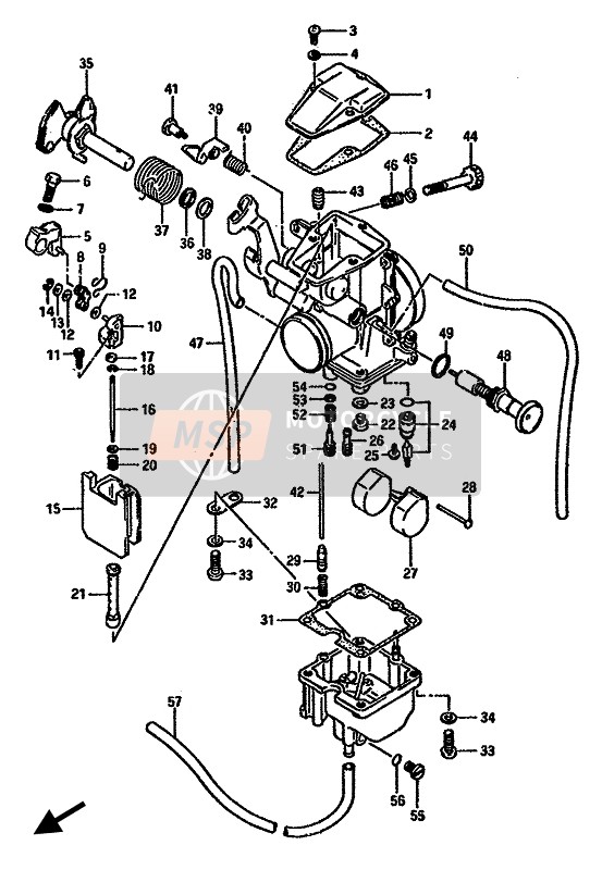 Suzuki DR600S(U) 1988 Carburettor for a 1988 Suzuki DR600S(U)